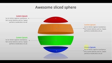 How to create great looking slide in Microsoft PowerPoint. PPT tricks. Sphere #1