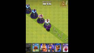 Super P.e.k.k.a Vs All Lvl Wizard Towers...#Shorts#Shortsvideo#Clashofclans