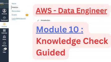 Module 10: Knowledge Check - Processing Data for ML | AWS Academy Data Engineer