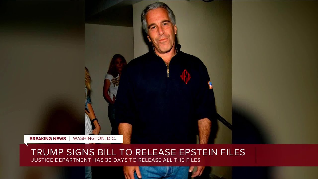 Trump signs bill to release Epstein files - YouTube