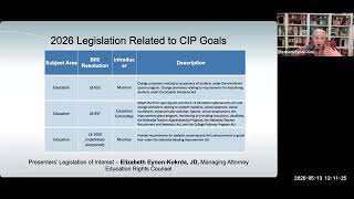 2026 CIP Webinar Legislative Review