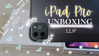 2020 iPad Pro Unboxing - 12.9&#39; w/ 🍎Pencil &amp; AirPods (Back to School 2020)