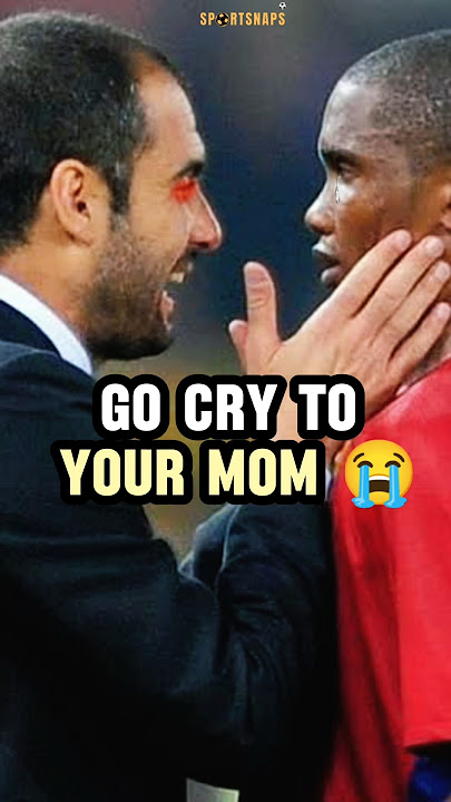 Eto’o showed Pep who was the real boss 😎 #shorts