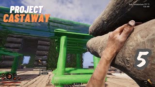 Rozbudowałem Dom i Farme - Tak Zwane Prace Gospodarcze 😄 - Project Castaway - Ep5