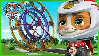 ¡Los Moto Pups y Wild Cat detienen una rueda de la fortuna que está fuera de control!  PAW Patrol