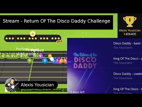 alexis-yousician---"return-of-the-disco-daddy"-challenge-live-stream