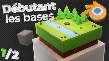 Apprendre la modélisation 3D sur Blender | Créer ma première scène low poly ! (Tuto : 1/2)