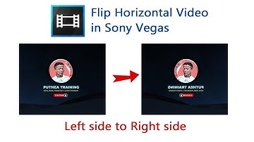 How to flip horizontal video in Sony Vegas | Change from left to right and right to left
