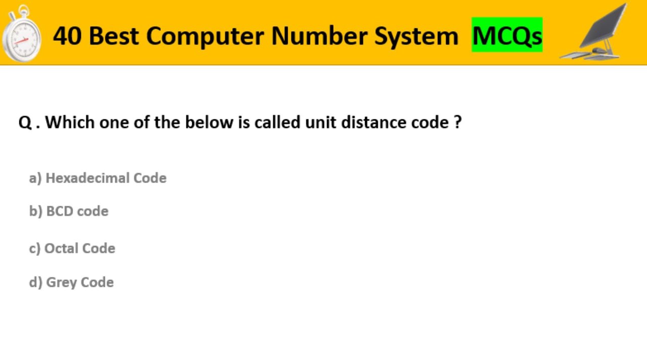40 Top Computer Number System MCQs Set 1 | Any competitive exam ...