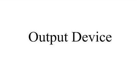 ප්‍රතිදාන උපාංග - output device -  O/L ict - M.Darshana