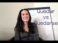 Quedar vs quedarse. In less than 3 min!