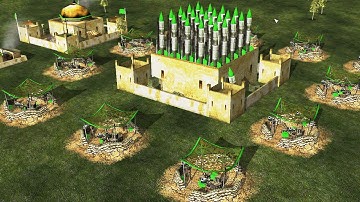 Super Scud Storm vs 7 USA Air Bombardment - Command & Conquer Generals Zero Hour