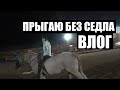 ВПЕРВЫЕ ПРЫГАЮ БЕЗ СЕДЛА || ВЛОГ С КОНЮШНИ