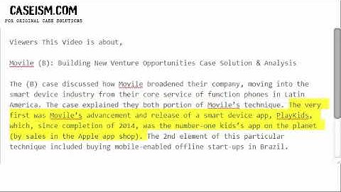 Movile (B): Building New Venture Opportunities  Case Solution & Analysis
