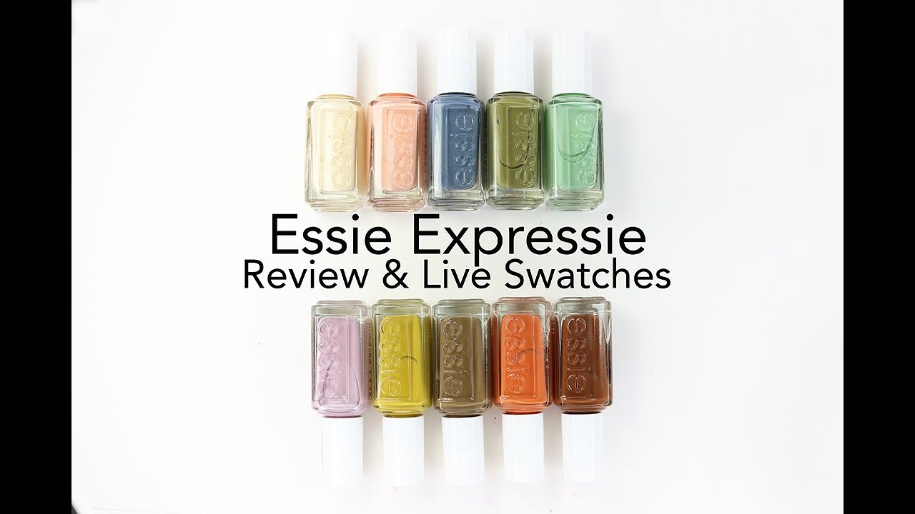 The NEW Live and YouTube Swatches - Expressie Line: My Essie Review