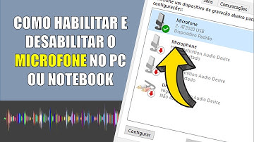 Como Habilitar e Desabilitar Microfone no PC ou Notebook