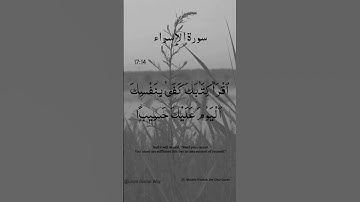 Surah Al-Isra Ayat No 17:14 | (Al-Isra) | Arabic Text | سورة الإسراء‎ | With English Translation