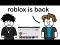 Roblox is finally Back up😍🥳🤪