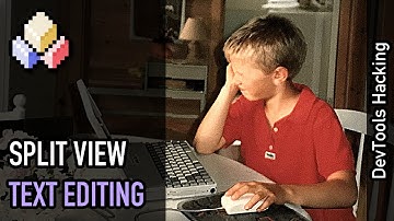 DevTools hacking: Split view text editing