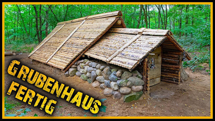 Grubenhaus - Es ist vollbracht! Das Grubenhaus ist fertig 😱 - Bushcraft Camp Survival