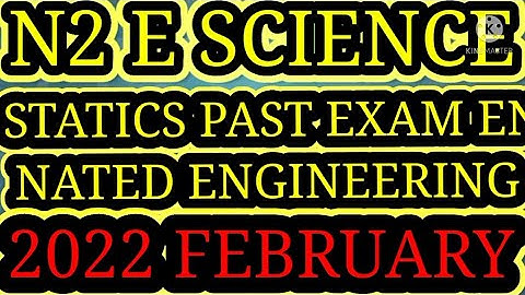 Engineering Science N2 Statics February 2022 Exams @mathszoneafricanmotives