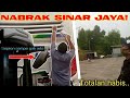 Nabrak Sinar Jaya Braaak!! Totalan Ganti Kisaran Rp 2Juta@Krucaci Bus