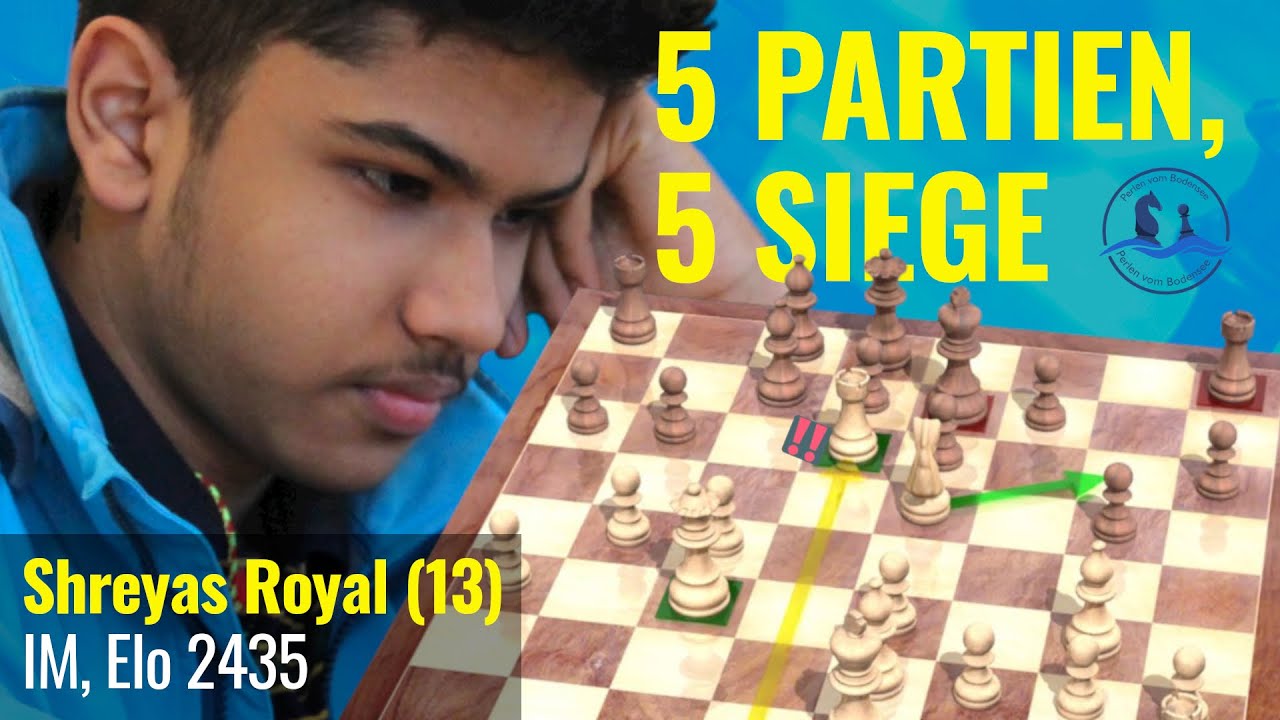 Chess: Shreyas Royal, 13, breaks UK record for youngest ever grandmaster  result