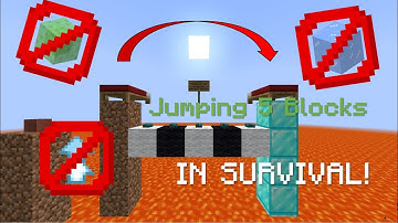 How to do a REAL 5 block jump in a normal Minecraft SURVIVAL WORLD! (no tricks or glitches)