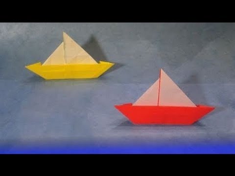 how to make an easy origami boat - youtube