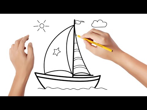 Vídeo: Como Desenhar Um Barco