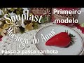 🍀🍓SOUPLAST MORANGO DO AMOR🍓 PASSO A PASSO CANHOTA#morangodoamor #souplast#souplastdecroche 