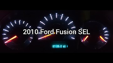 Ford - Fusion - 2010 - SEL: Gauge Cluster Startup Sequence