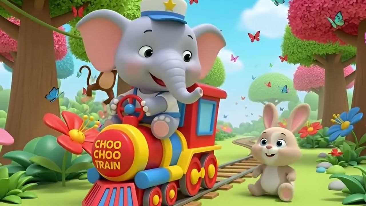 Choo Choo Train Adventure | Fun Kids Song for Toddlers to Learn Numbers and Vehicles 🚂🎵