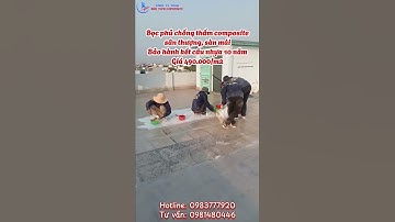Bọc phủ composite chống thấm sân thượng - Bảo hành 10 năm | BẢO THỊNH COMPOSITE  #composite