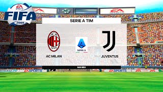 FIFA 2001 - AC Milan vs Juventus - Gameplay Playstation 2 HD [PCSX2]
