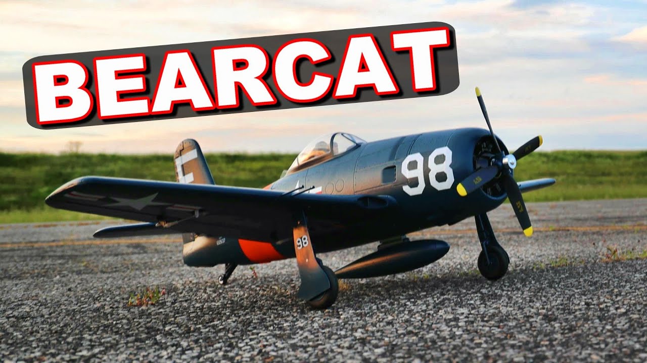 UNDER $200 WARBIRD RC PLANE with RETRACTS!!! - Arrows F8F Bearcat - TheRcSaylors