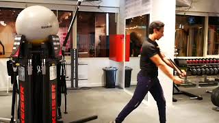 The Science Gym Exercise - keiser Rope Wood Chop