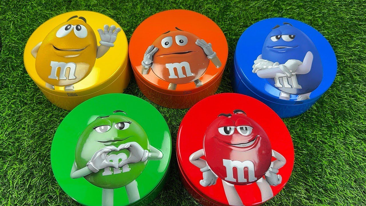 Satisfying Video | Beautiful Unpacking Surprise Tins with Colorful Candy ASMR