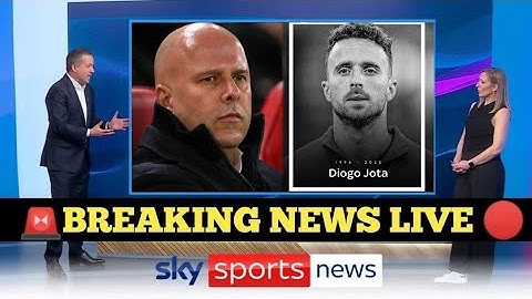 ARNE SLOT BREAKS DOWN IN TEARS OVER DIOGO JOTA’S TRAGIC DEATH 💔