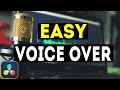 How to record voice over in davinci resolve 18