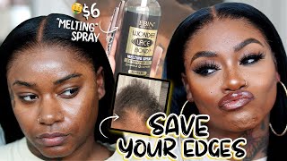 SAVE YOUR EDGES 😱 USE THIS ✨$6 LACE “MELTING” SPRAY✨ ON YOUR WIG INSTALL 👀 Laurasia Andrea Wigs screenshot 5