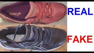 Giày thể thao Asics thật vs giả. Cách phát hiện gel Asics giả.