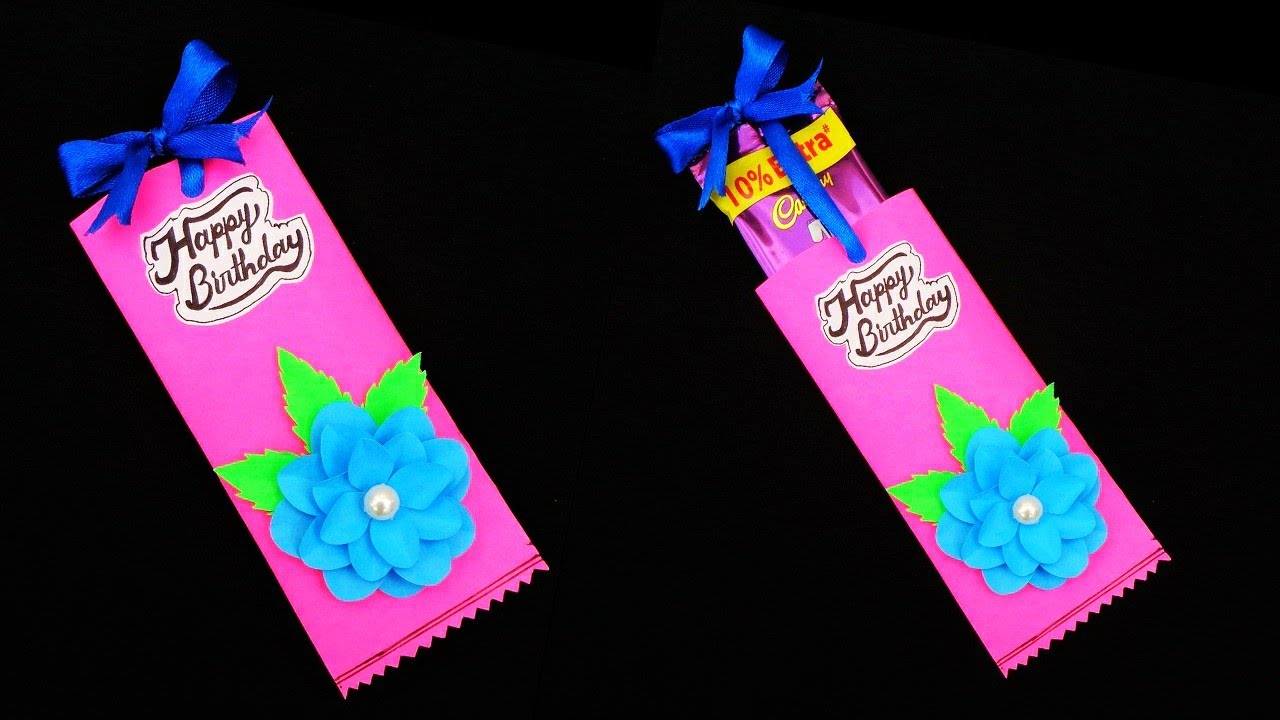 DIY Chocolate Birthday Card | How to make Birthday gift Card | Easy card making idea