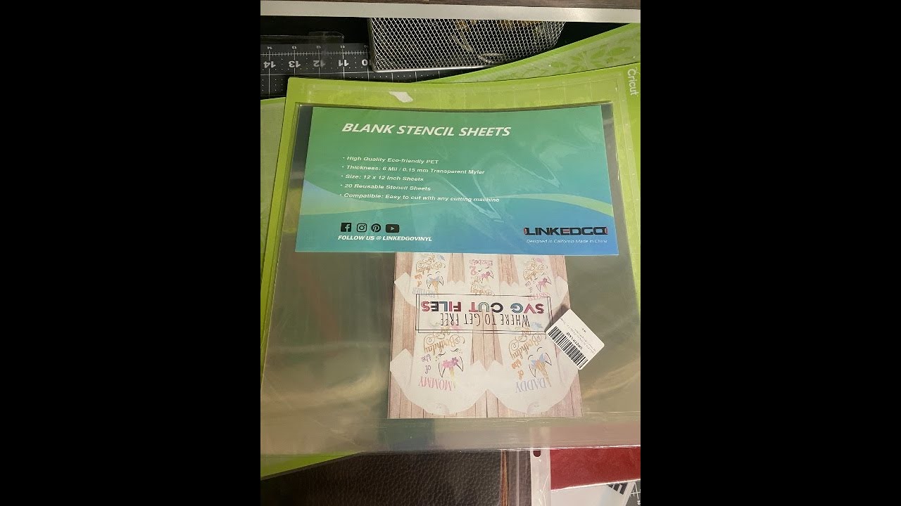 Clear .007 Craft Plastic Sheets for Crafts 12 Pack Reusable 12x12