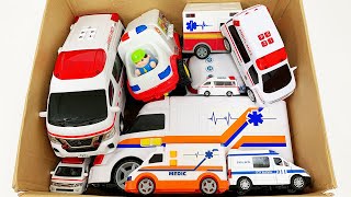 救急車のミニカー走る☆緊急走行テスト☆坂道走る｜ Ambulance miniature car runs! Emergensy driving test