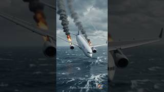 ✈️Miracle on the Ocean: Emergency Plane Landing! ✈️🌊#usa #usashorts