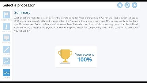 Advanced Hardware Lab 3-1: Select a Processor