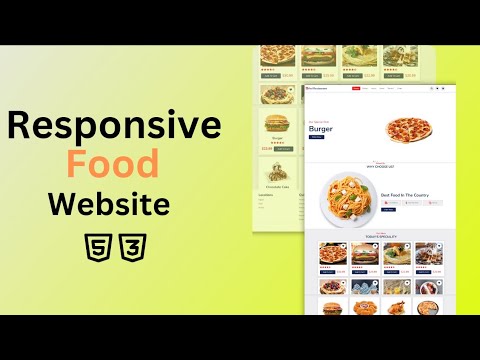 Responsive Food Website Templates : HTML & CSS - YouTube