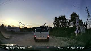 картинка: Driving in Central Russia: Захарово - Детчино - Подольск 01/10/2025 (timelapse 4x)