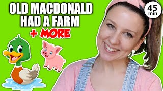 Old MacDonald Had A Farm   other Animal Songs Learning Songs for Toddlers Preschoolers Old McDonald